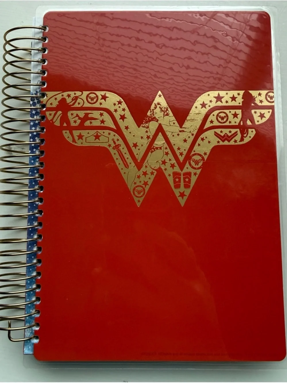 Wonder Woman Spiral Planner Journal Notebook w/ Stickers Monthly Weekly Notes